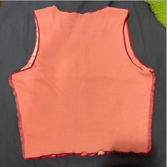 Pink patchwork flower tank top - Picture 2 of 2